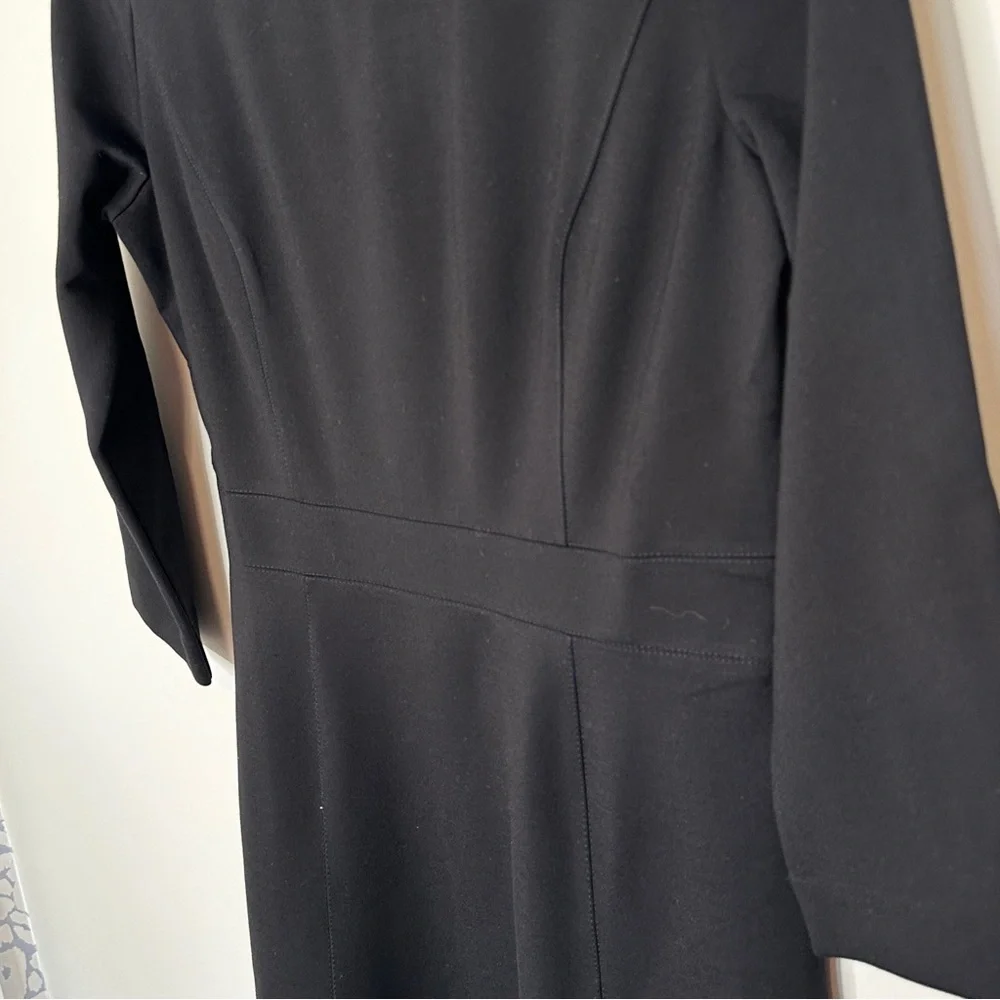 J. Crew Size 8 Fit and flare sheath dress in stretch ponte Modest Classic Preppy